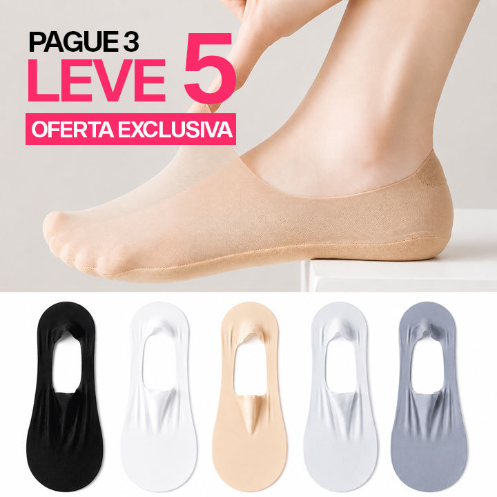 Pack Invisível Comfort - 5 Pares