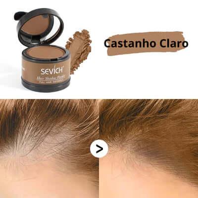 Pó Maquiagem p/ Cabelo à Prova D'água, diga Adeus às Falhas Unissex - SEVÍCH ✅ - Buzz Loja