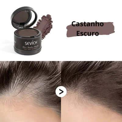 Pó Maquiagem p/ Cabelo à Prova D'água, diga Adeus às Falhas Unissex - SEVÍCH ✅ - Buzz Loja