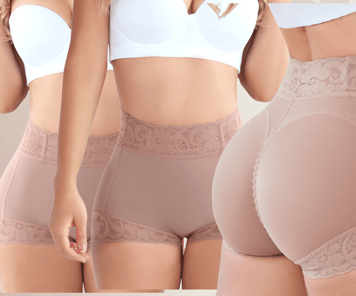 Kit 3 Calcinhas Modeladora Cintura Alta - Afina Cintura e Não Marca na Roupa - Buzz