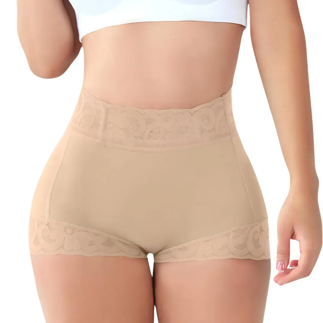 Kit 3 Calcinhas Modeladora Cintura Alta - Afina Cintura e Não Marca na Roupa - Buzz